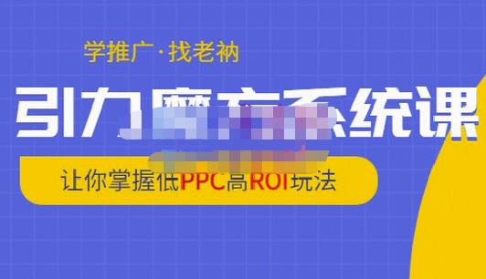 老衲·引力魔方系统课，让你掌握低PPC高ROI玩法，价值299元|小鸡网赚博客