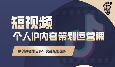 抖音短视频个人IP内容策划实操课，真正做到普通人也能实行落地|小鸡网赚博客