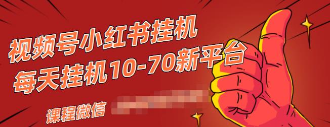 视频号小红书抖音挂机项目，小白无脑操作，按照要求来，单号每天几十米|小鸡网赚博客