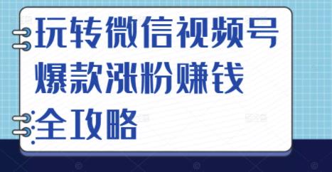 玩转微信视频号爆款涨粉赚钱全攻略，让你快速抓住流量风口，收获红利财富|小鸡网赚博客