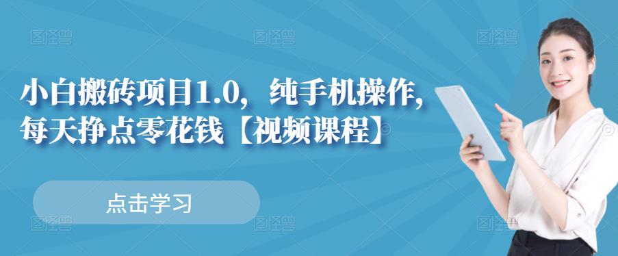 小白搬砖项目1.0，纯手机操作，每天兼职挣点零花钱|小鸡网赚博客