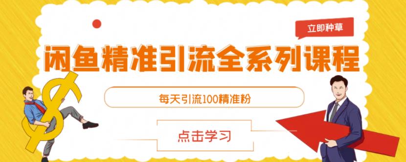 闲鱼精准引流全系列课程，每天引流100精准粉【视频课程】|小鸡网赚博客