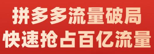 阿杰·拼多多流量破局:如何打黑标，爆款的思路，拼多多流量框架，快速抢占百亿流量|小鸡网赚博客