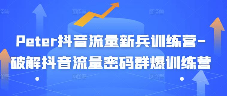 PETER抖音流量新兵训练营-破解抖音流量密码群爆训练营（新兵）|小鸡网赚博客