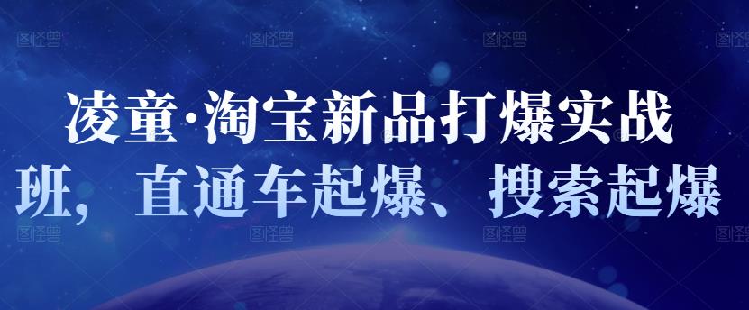 凌童·淘宝新品打爆实战班，直通车起爆、搜索起爆|小鸡网赚博客