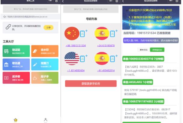搭建微信去水印小程序,带流量主,支持全球验证码发放