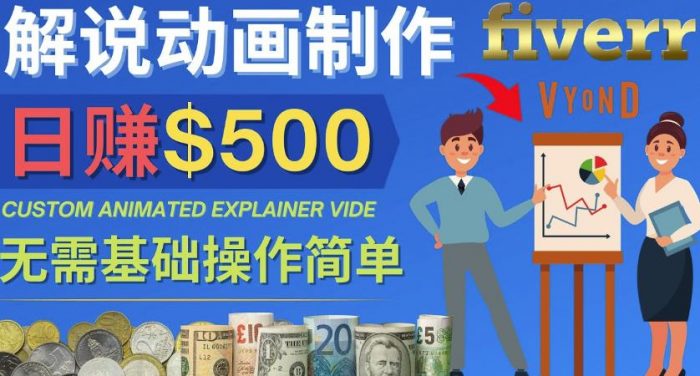 制作解说类动画视频（Animated Explainer）日赚500美元以上-0基础可操作|小鸡网赚博客
