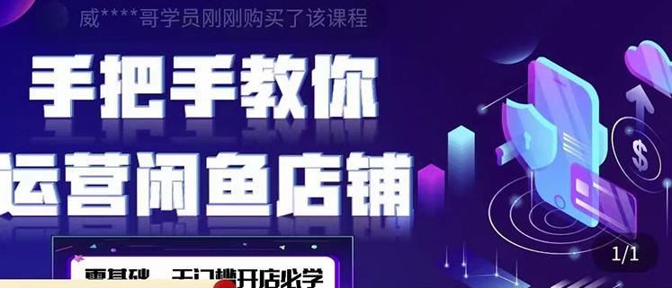 2022版-闲鱼店铺0基础运营实战教学：一部手机，一张卡即可开店做电商|小鸡网赚博客