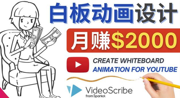 创建白板动画（WhiteBoard Animation）YouTube频道，月赚2000美元|小鸡网赚博客