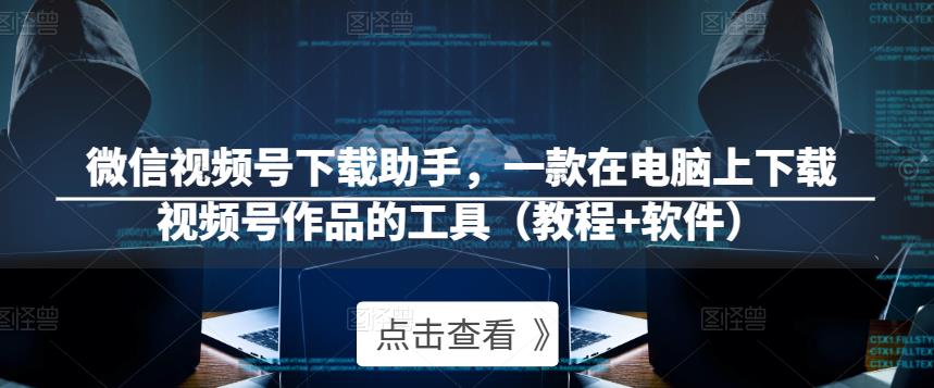 微信视频号下载助手，一款在电脑上下载视频号作品的工具（教程+软件）|小鸡网赚博客