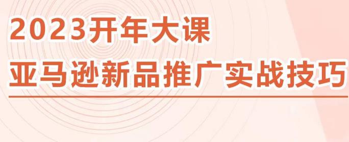 2023亚马逊新品推广实战技巧，线下百万美金课程的精简版，简单粗暴可复制，实操性强的推广手段|小鸡网赚博客