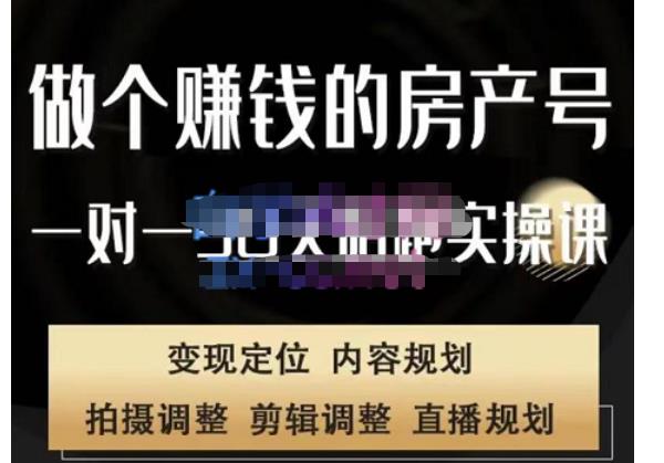 刘广标·同城房产号线上陪跑课，拍摄、剪辑、写文案、直播，做一个具有潜力价值的房产号|小鸡网赚博客