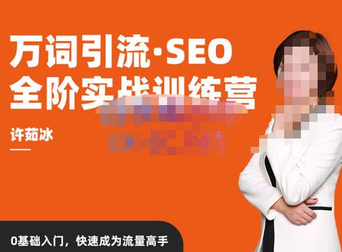 许茹冰·万词引流-SEO全阶实战训练营，0基础入门，快速成为流量高手|小鸡网赚博客