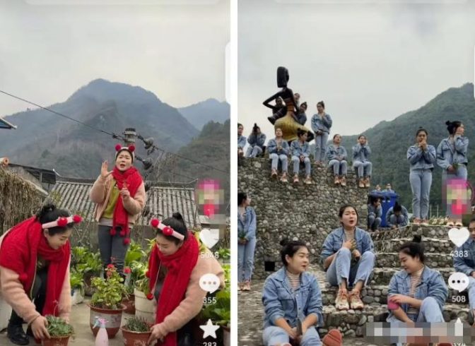 多胞胎实拍短视频玩法思路,5个一样的你一起唱歌,新奇有趣流量大!|小鸡网赚博客