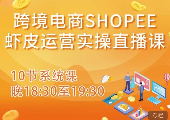 跨境电商Shopee虾皮运营实操直播课，从零开始学，入门到精通（10节系统课）|小鸡网赚博客