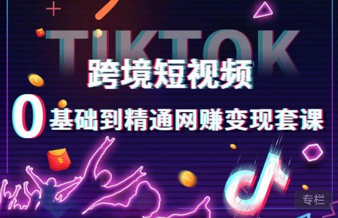 跨境短视频TIKTOK 0基础到精通网赚变现套课，跨境短视频独立站带货变现技巧|小鸡网赚博客