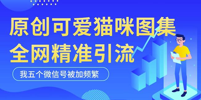 黑科技纯原创可爱猫咪图片，全网精准引流，实操5个VX号被加频繁|小鸡网赚博客