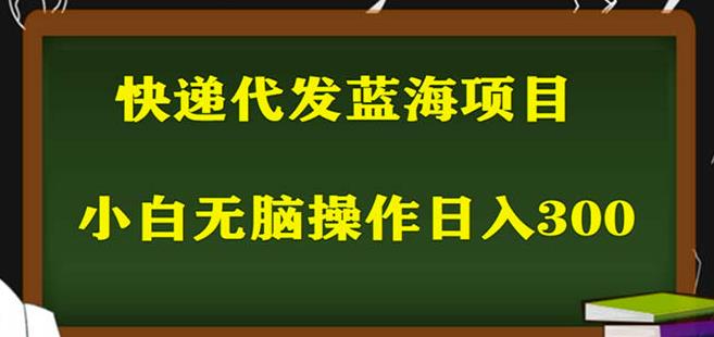 2023最新蓝海快递代发项目，小白零成本照抄也能日入300+|小鸡网赚博客