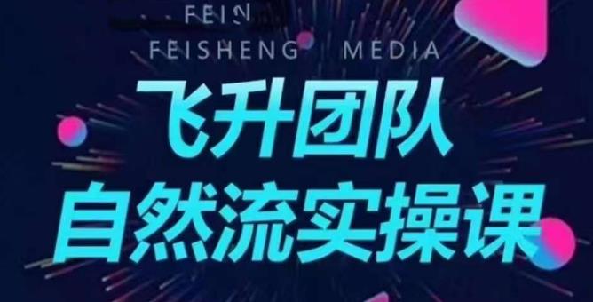 飞升团队课程自然流实操课，抖音半无人起号主播间搭建教学|小鸡网赚博客
