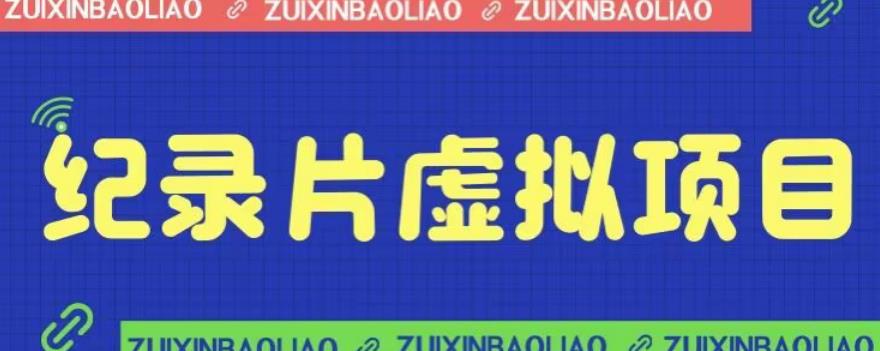 价值1280的蓝海纪录片虚拟项目，保姆级教学，轻松日入600+【揭秘】|小鸡网赚博客