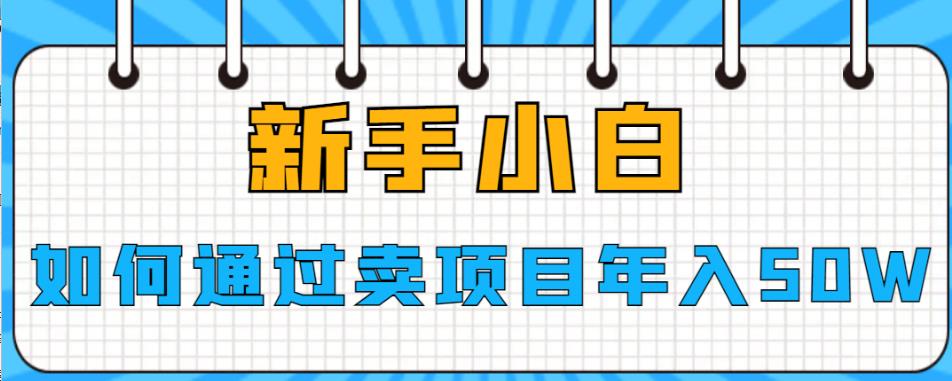 新手小白如何通过卖项目年入50W【揭秘】|小鸡网赚博客