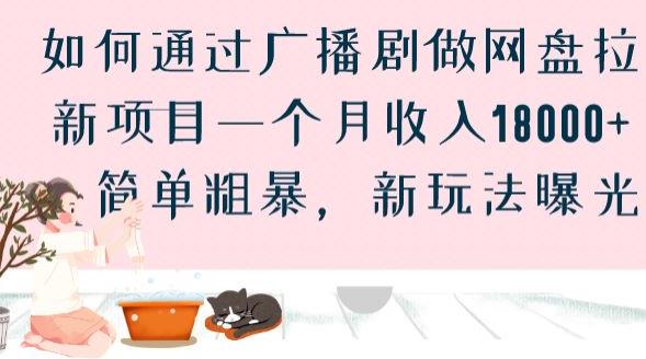 如何通过广播剧做网盘拉新项目一个月收入18000+，简单粗暴，新玩法曝光【揭秘】|小鸡网赚博客