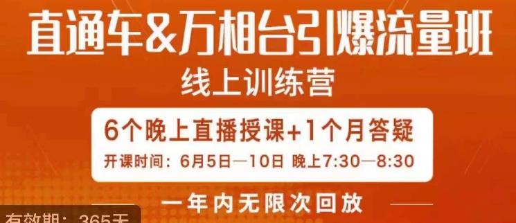 直通车&万相台引爆流量班，6天打通你开直通车·万相台的任督二脉|小鸡网赚博客