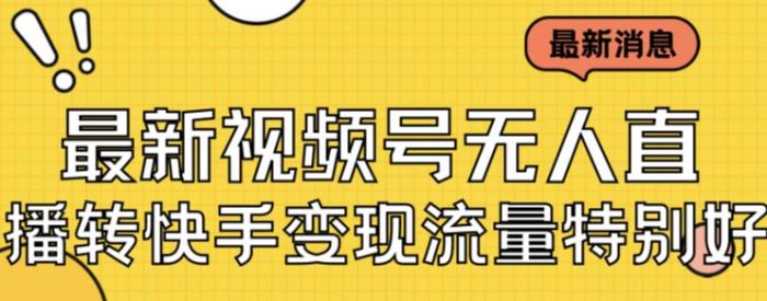 最新视频号无人直播转快手变现美女玩法日入500+【教程+素材】|小鸡网赚博客