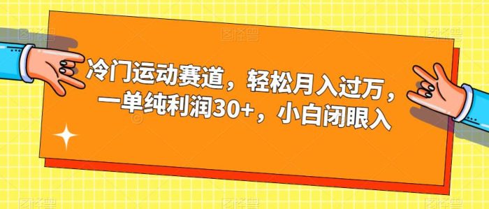 冷门运动赛道，轻松月入过万，一单纯利润30+，小白闭眼入【揭秘】|小鸡网赚博客