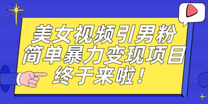 价值3980的男粉暴力引流变现项目，一部手机简单操作，新手小白轻松上手，每日收益500+【揭秘】|小鸡网赚博客