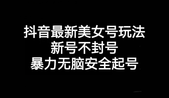抖音最新美女号玩法，新号不封号，暴力无脑安全起号【揭秘】|小鸡网赚博客