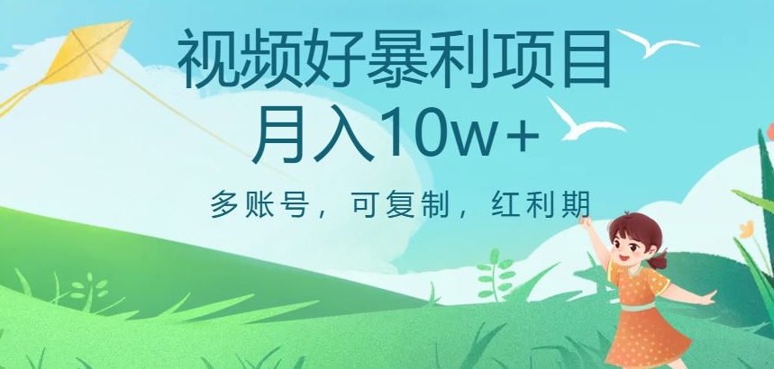 视频号暴利项目，多账号，可复制，红利期，月入10w+【揭秘】|小鸡网赚博客