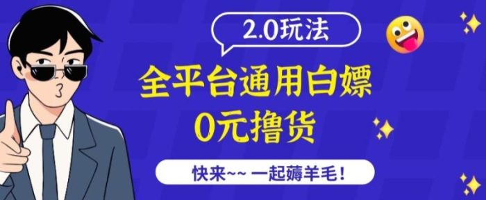 外面收费2980的全平台通用白嫖撸货项目2.0玩法【仅揭秘】|小鸡网赚博客