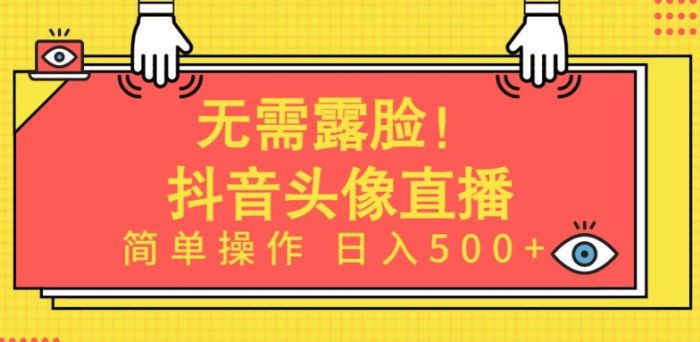 无需露脸，Ai头像直播项目，简单操作日入500+【揭秘】|小鸡网赚博客