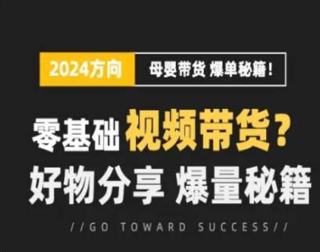 短视频母婴赛道实操流量训练营，零基础视频带货，好物分享，爆量秘籍|小鸡网赚博客