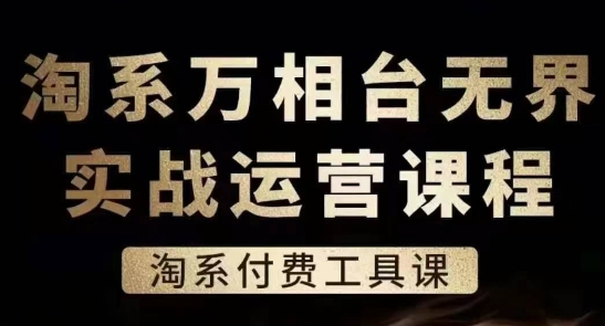 淘系万相台无界实战运营课，淘系付费工具课|小鸡网赚博客
