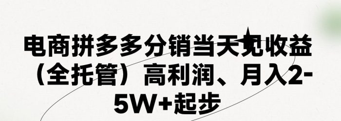 最新拼多多优质项目小白福利，两天销量过百单，不收费、老运营代操作|小鸡网赚博客
