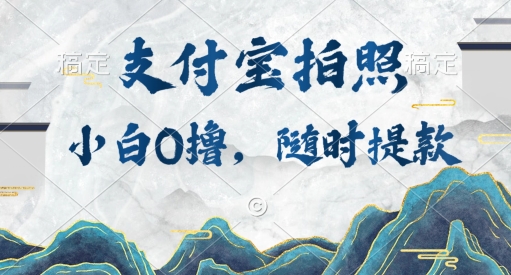 小白0撸项目，支付宝拍照做任务，随时可提款|小鸡网赚博客