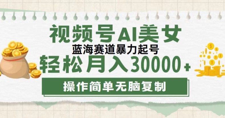 视频号创作者计划，下半年全新赛道，无需剪辑，AI生成，稳过原创，小白落地实操教学|小鸡网赚博客