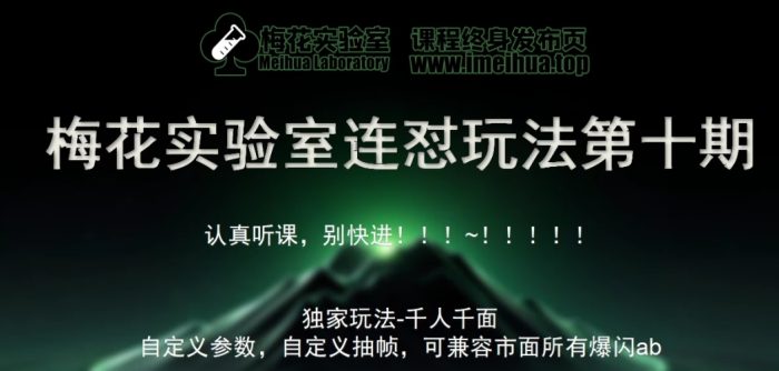 梅花实验室社群专享课视频号连怼玩法第十期课程+第二部分-FF助手全新高自由万能爆闪AB处理|小鸡网赚博客