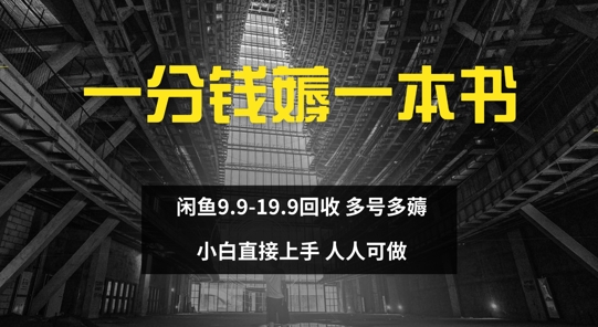一分钱薅一本书 闲鱼9.9-19.9回收 多号多薅 小白直接上手|小鸡网赚博客