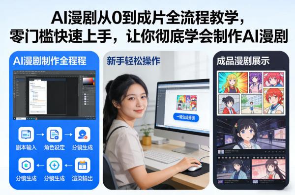 AI漫剧从0到成片全流程教学，零门槛快速上手，让你彻底学会制作AI漫剧【保姆级教程】|小鸡网赚博客