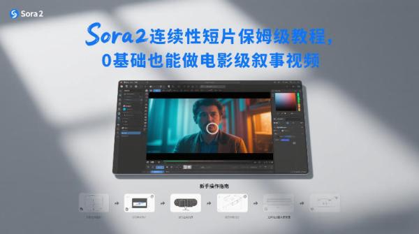 Sora2连续性短片保姆级教程，0基础也能做电影级叙事视频|小鸡网赚博客