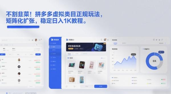 不割韭菜！拼多多虚拟类目正规玩法，矩阵化扩张，稳定日入1K教程【揭秘】|小鸡网赚博客