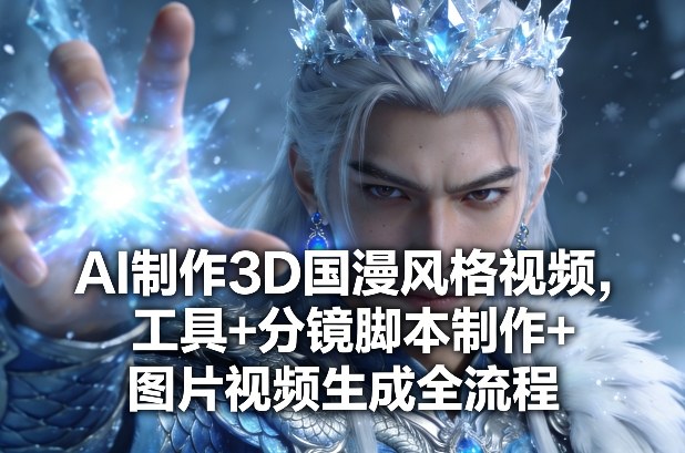 AI制作3D国漫风格视频，工具+分镜脚本制作+图片视频生成全流程|小鸡网赚博客