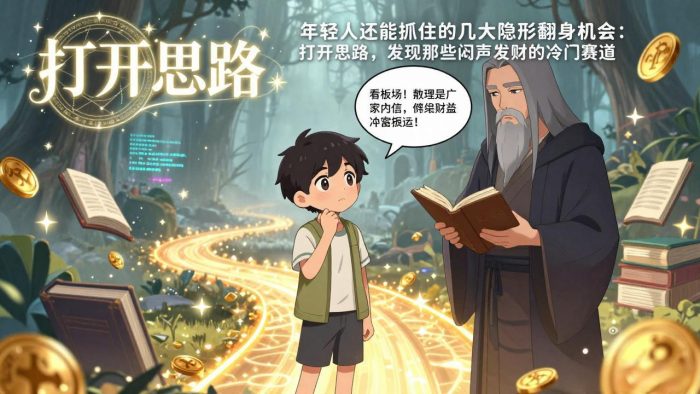 付费文1+2：年轻人还能抓住的几大隐形翻身机会：打开思路，发现那些闷声发财的冷门赛道|小鸡网赚博客