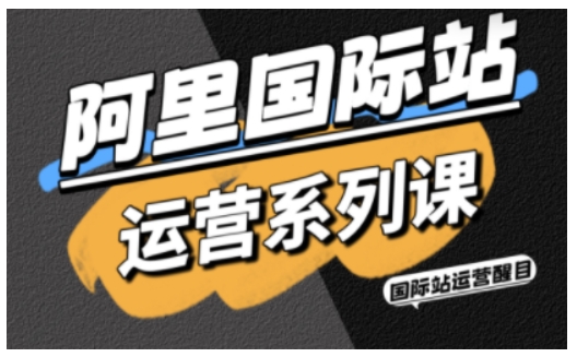 阿里国际站运营系列课，涵盖精准引流、直通车与全站推实战SOP，搭配AI效率工具包与高阶增长玩法(更新)|小鸡网赚博客