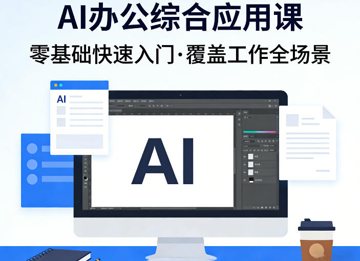 AI办公综合应用课，零基础快速入门，覆盖了工作中各种应用场景|小鸡网赚博客
