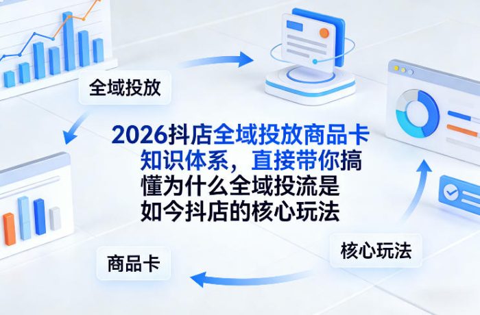 2026抖店全域投放商品卡知识体系,直接带你搞懂为什么全域投流是如今抖店的核心玩法|小鸡网赚博客