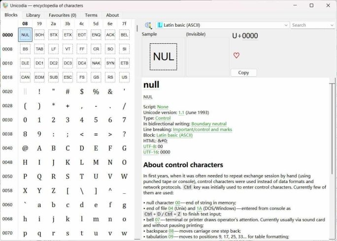 Unicode字符查询Unicodia v3.1.2绿色版|小鸡网赚博客